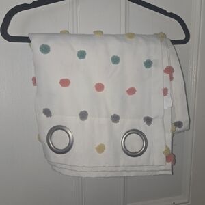 Colorful Polka Dot Curtain with Grommets